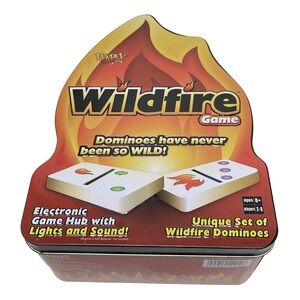 Fundex Wildfire Dominoes Electronic Game Hub Lights & Sounds Ages 8+‎ Works